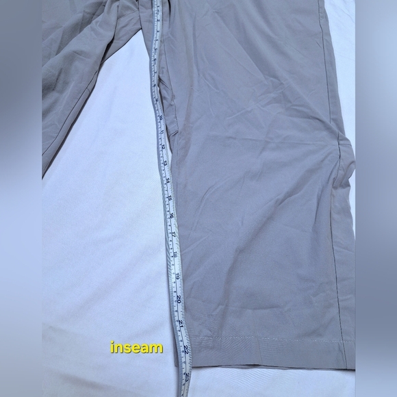 Uniqlo Womens Sporty Crop Ankle Pants Elastic Waist w Drawstring Gray 3XL - Picture 14 of 16